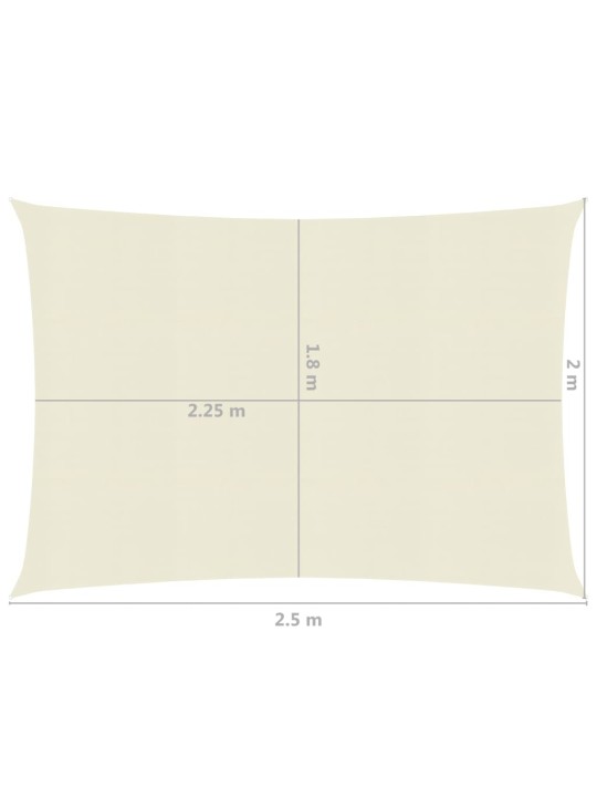 Saulessargs, 160 g/m², krēmkrāsas, 2x2,5 m, hdpe