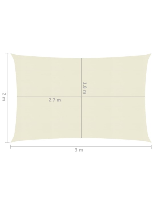 Saulessargs, 160 g/m², krēmkrāsas, 2x3 m, hdpe