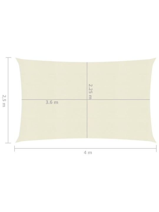 Saulessargs, 160 g/m², krēmkrāsas, 2,5x4 m, hdpe