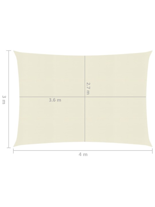 Saulessargs, 160 g/m², krēmkrāsas, 3x4 m, hdpe