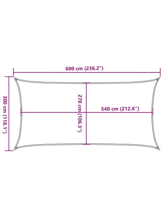Saulessargs, 160 g/m², krēmkrāsas, 3x6 m, hdpe