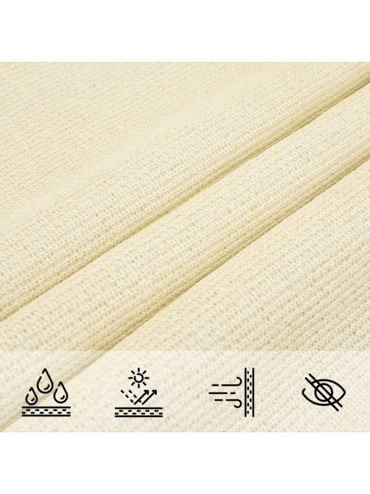 Saulessargs, 160 g/m², krēmkrāsas, 3,5x5 m, hdpe