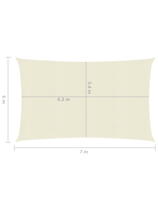 Saulessargs, 160 g/m², krēmkrāsas, 6x7 m, hdpe