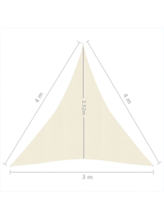 Saulessargs, 160 g/m², krēmkrāsas, 3x4x4 m, hdpe