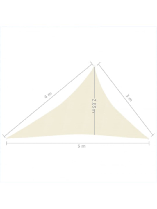 Saulessargs, 160 g/m², krēmkrāsas, 3x4x5 m, hdpe