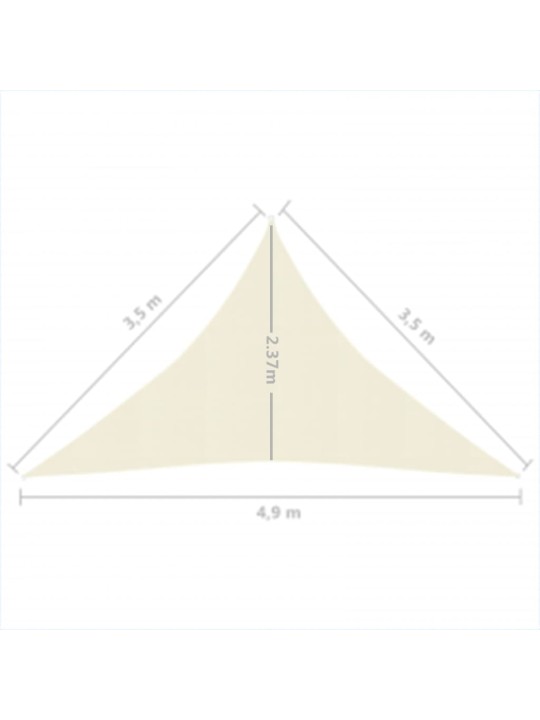 Saulessargs, 160 g/m², krēmkrāsas, 3,5x3,5x4,9 m, hdpe