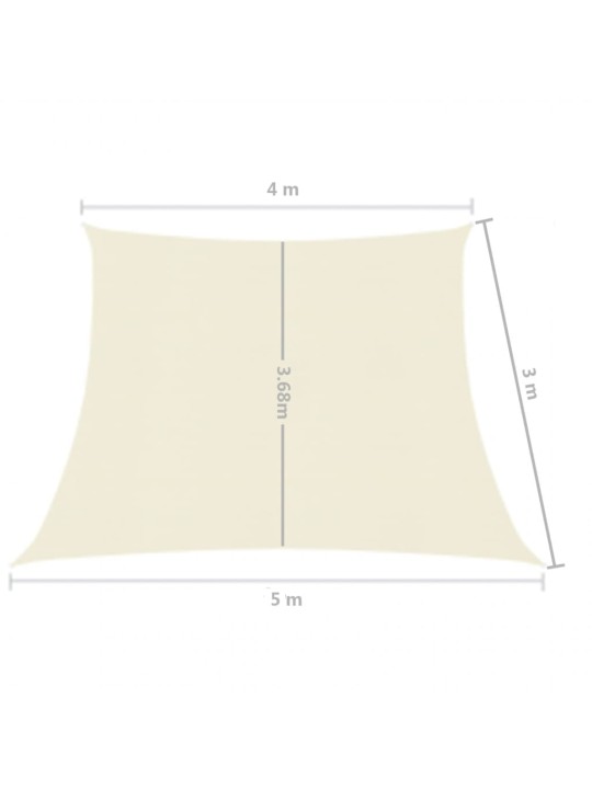 Saulessargs, 160 g/m², krēmkrāsas, 4/5x3 m, hdpe