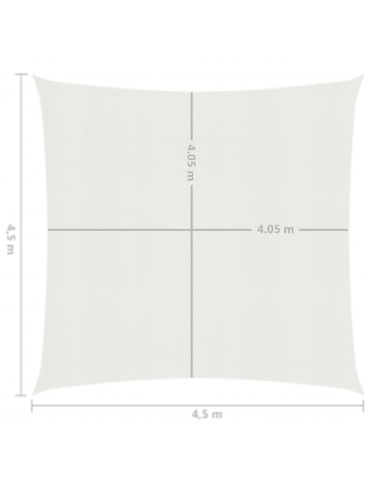 Saulessargs, 160 g/m², balts, 4,5x4,5 m, hdpe