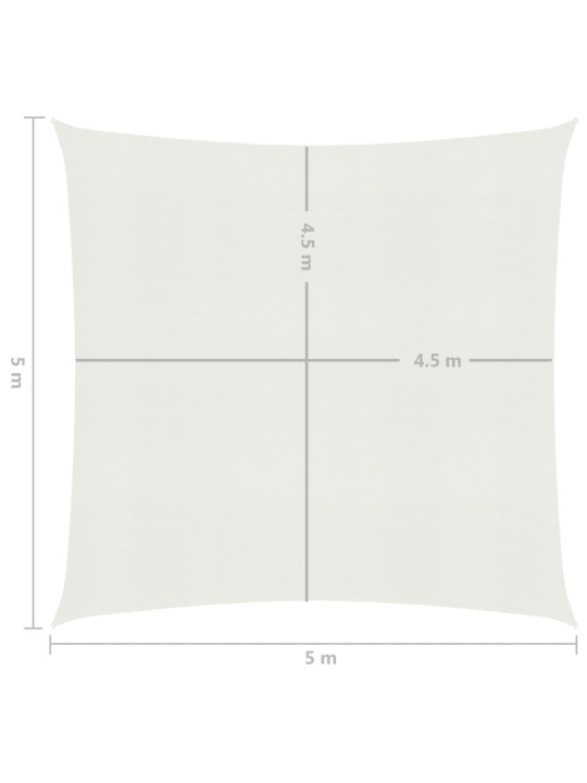 Saulessargs, 160 g/m², balts, 5x5 m, hdpe