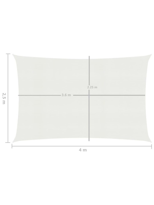 Saulessargs, 160 g/m², balts, 2,5x4 m, hdpe
