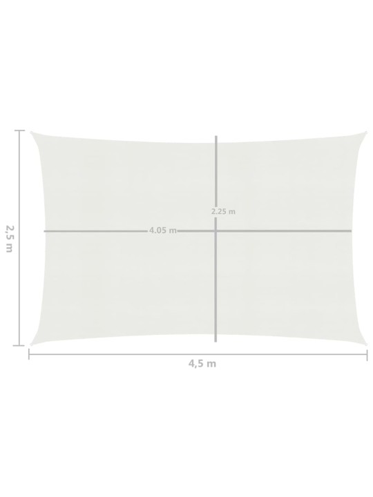Saulessargs, 160 g/m², balts, 2,5x4,5 m, hdpe