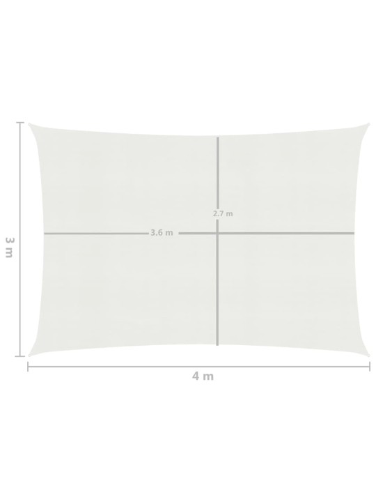 Saulessargs, 160 g/m², balts, 3x4 m, hdpe