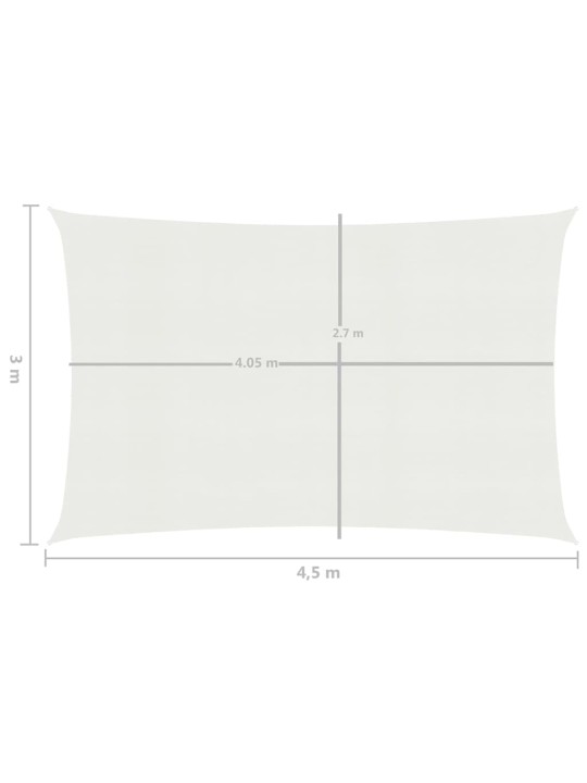 Saulessargs, 160 g/m², balts, 3x4,5 m, hdpe