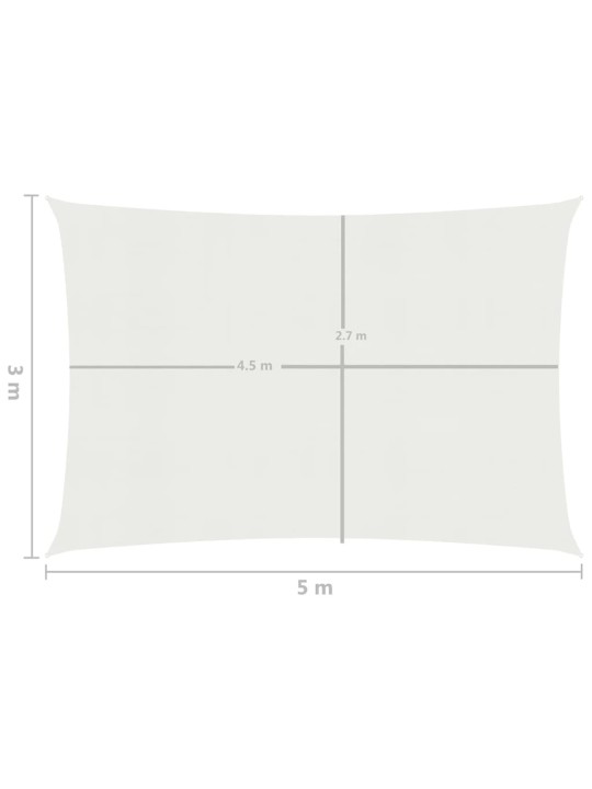 Saulessargs, 160 g/m², balts, 3x5 m, hdpe