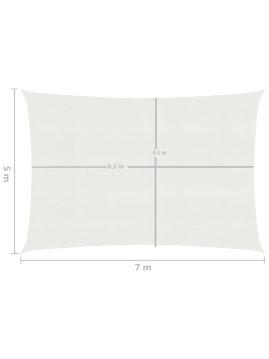 Saulessargs, 160 g/m², balts, 5x7 m, hdpe