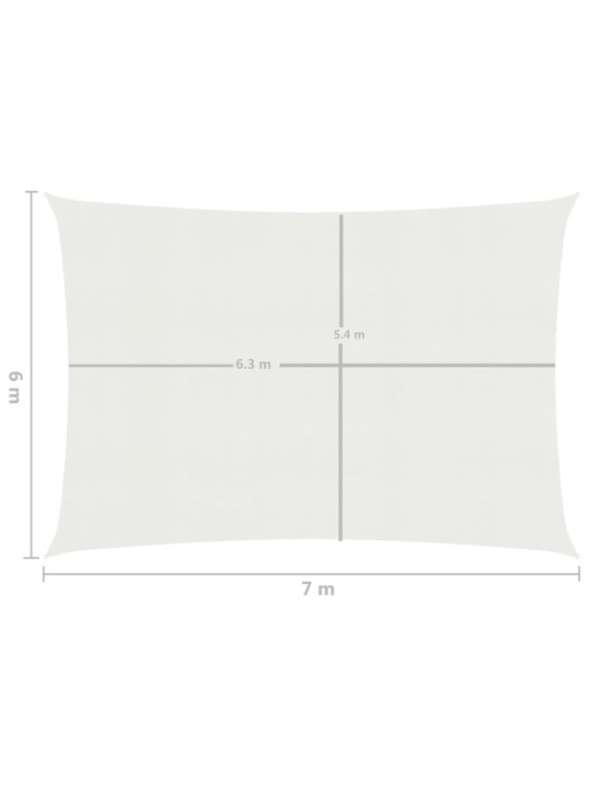 Saulessargs, 160 g/m², balts, 6x7 m, hdpe
