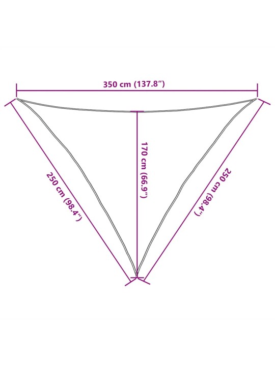 Saulessargs, 160 g/m², balts, 2,5x2,5x3,5 m, hdpe