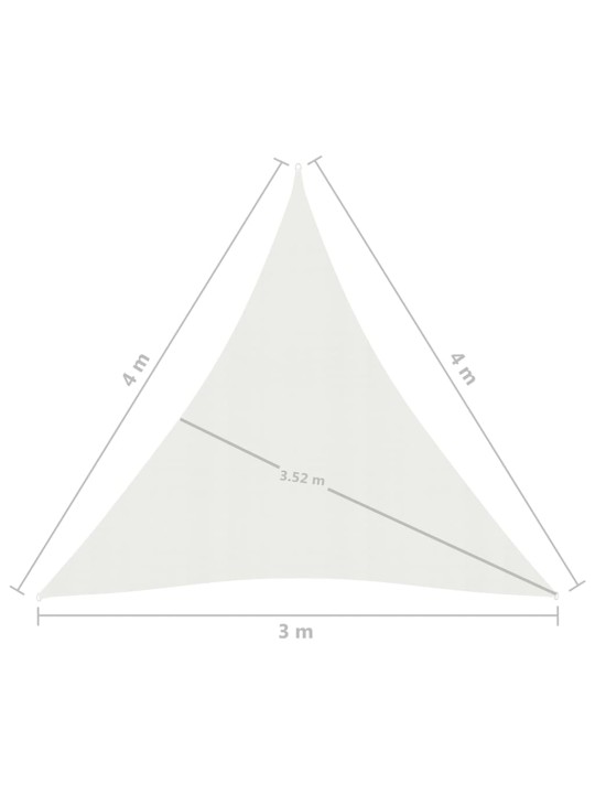 Saulessargs, 160 g/m², balts, 3x4x4 m, hdpe