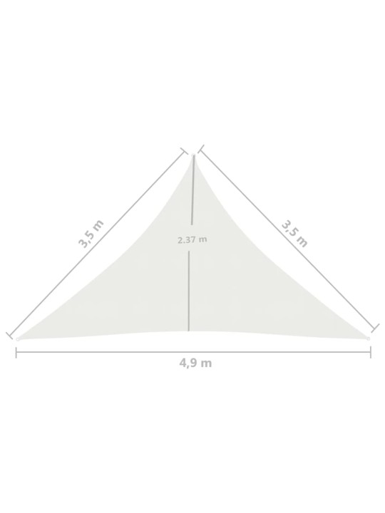 Saulessargs, 160 g/m², balts, 3,5x3,5x4,9 m, hdpe