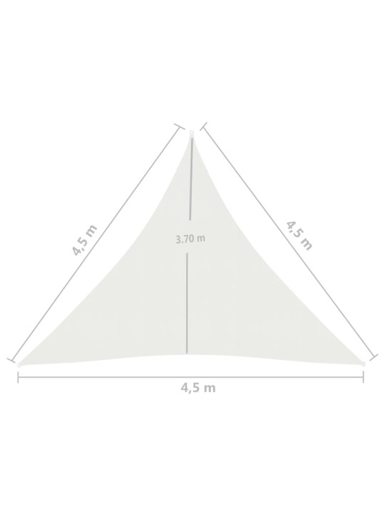 Saulessargs, 160 g/m², balts, 4,5x4,5x4,5 m, hdpe