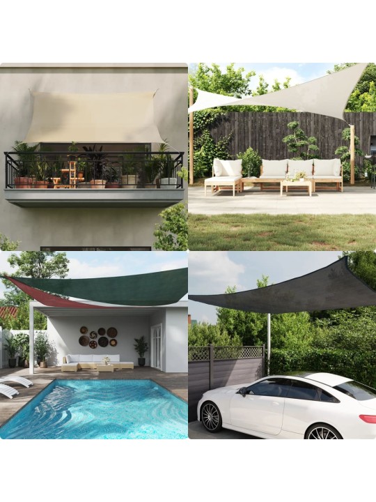 Saulessargs, 160 g/m², gaiši zaļš, 3x3 m, hdpe