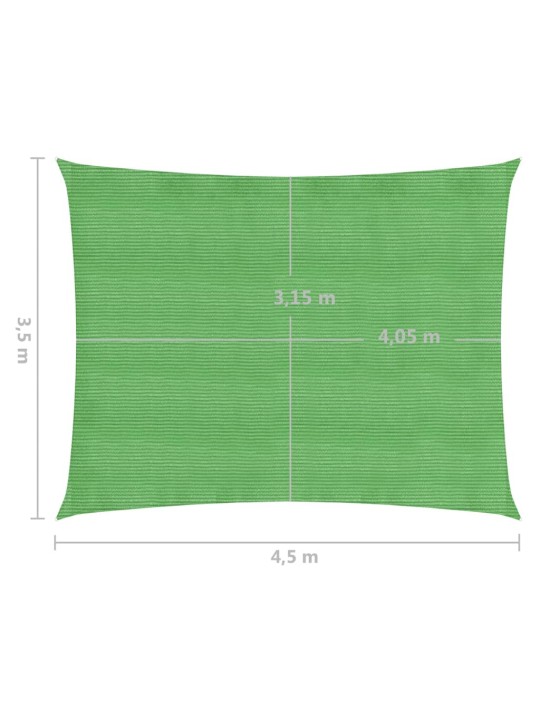 Saulessargs, 160 g/m², gaiši zaļš, 3,5x4,5 m, hdpe