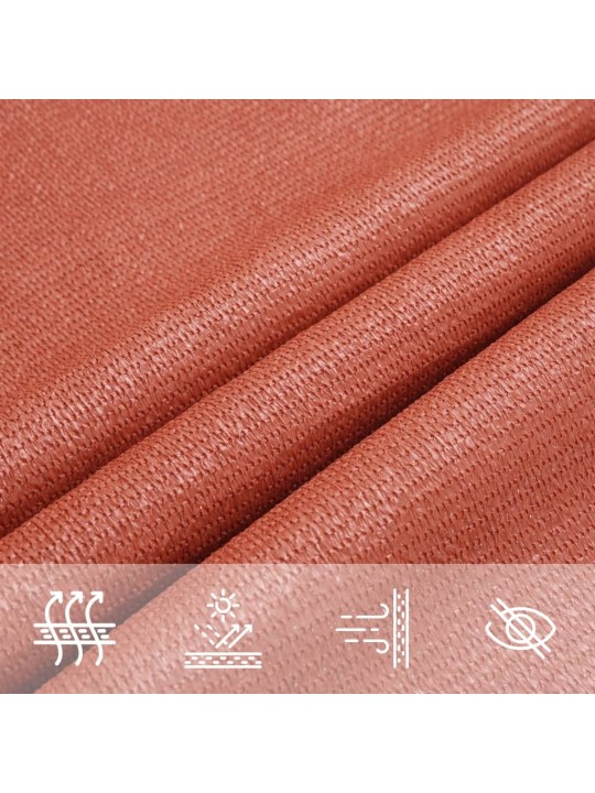 Saulessargs, 160 g/m², sarkanbrūns, 2,5x4,5 m, hdpe