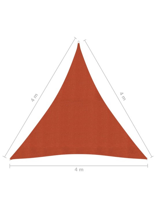 Saulessargs, 160 g/m², sarkanbrūns, 4x4x4 m, hdpe