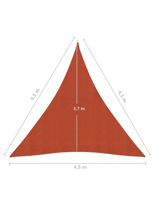 Saulessargs, 160 g/m², sarkanbrūns, 4,5x4,5x4,5 m, hdpe