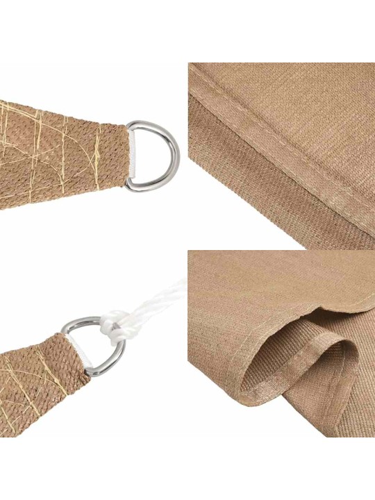 Saulessargs, 160 g/m², pelēkbrūns, 2x2 m, hdpe