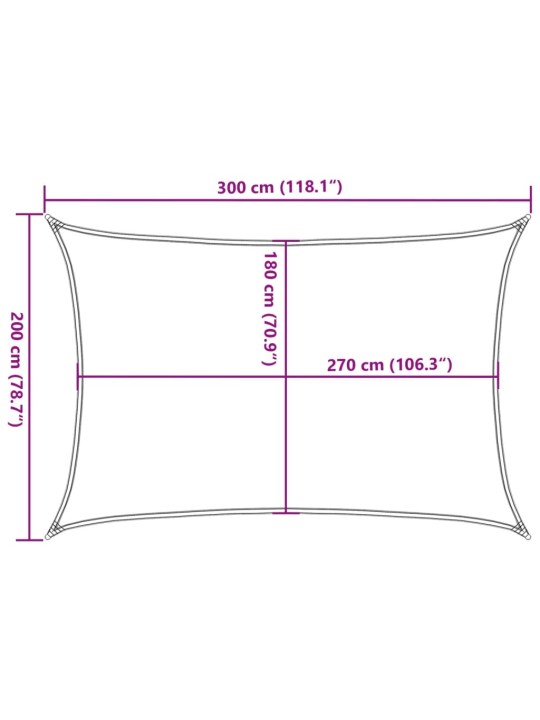 Saulessargs, 160 g/m², pelēkbrūns, 2x3 m, hdpe