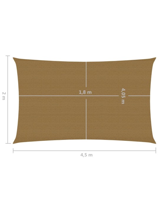 Saulessargs, 160 g/m², pelēkbrūns, 2x4,5 m, hdpe