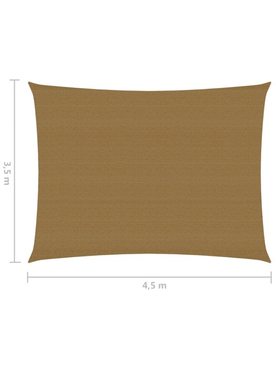Saulessargs, 160 g/m², pelēkbrūns, 3,5x4,5 m, hdpe