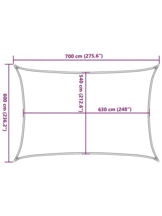 Saulessargs, 160 g/m², pelēkbrūns, 6x7 m, hdpe