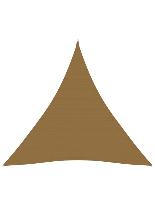 Saulessargs, 160 g/m², pelēkbrūns, 3,6x3,6x3,6 m, hdpe