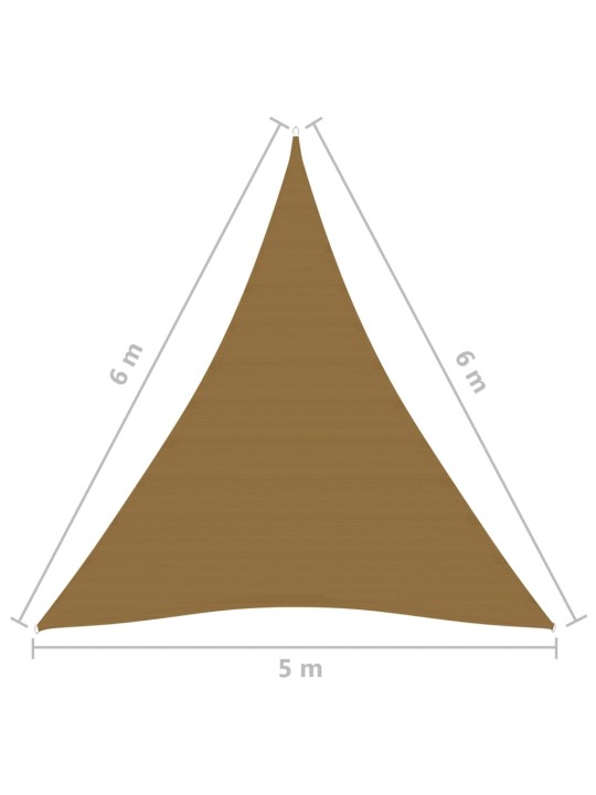 Saulessargs, 160 g/m², pelēkbrūns, 5x6x6 m, hdpe
