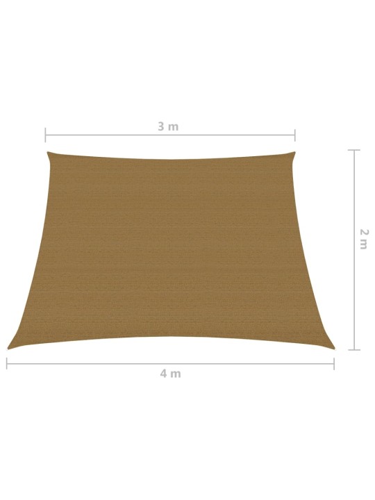 Saulessargs, 160 g/m², sarkanbrūns, 3/4x2 m, hdpe
