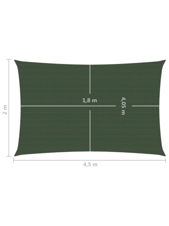 Saulessargs, 160 g/m², tumši zaļš, 2x4,5 m, hdpe