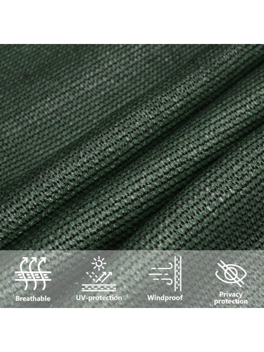 Saulessargs, 160 g/m², tumši zaļš, 5x6 m, hdpe