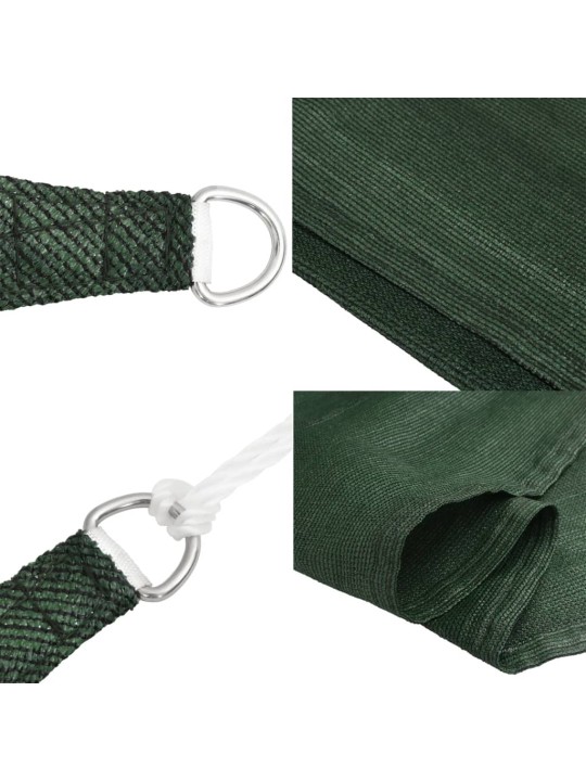 Saulessargs, 160 g/m², tumši zaļš, 2,5x2,5x3,5 m, hdpe