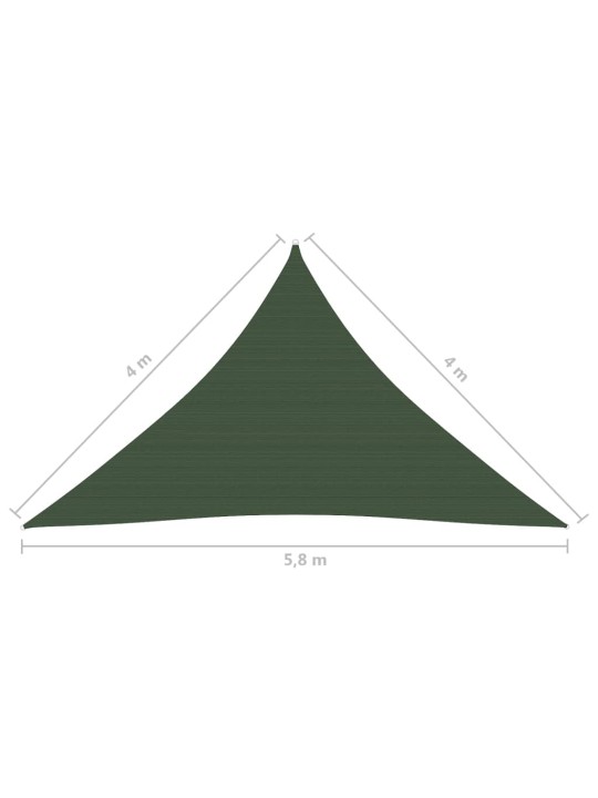 Saulessargs, 160 g/m², tumši zaļš, 4x4x5,8 m, hdpe