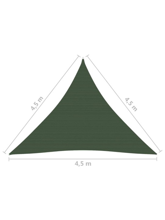 Saulessargs, 160 g/m², tumši zaļš, 4,5x4,5x4,5 m, hdpe