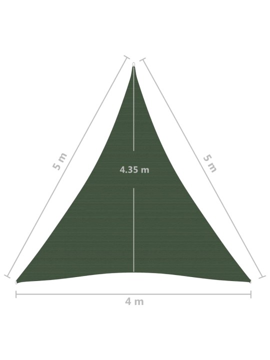 Saulessargs, 160 g/m², tumši zaļš, 4x5x5 m, hdpe