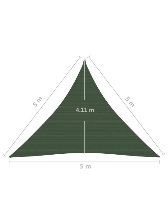 Saulessargs, 160 g/m², tumši zaļš, 5x5x5 m, hdpe