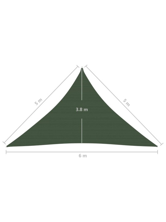 Saulessargs, 160 g/m², tumši zaļš, 5x5x6 m, hdpe