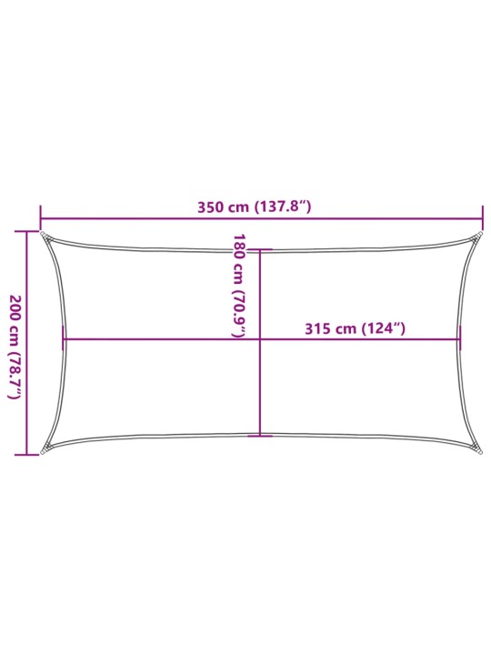 Saulessargs, 160 g/m², zils, 2x3,5 m, hdpe