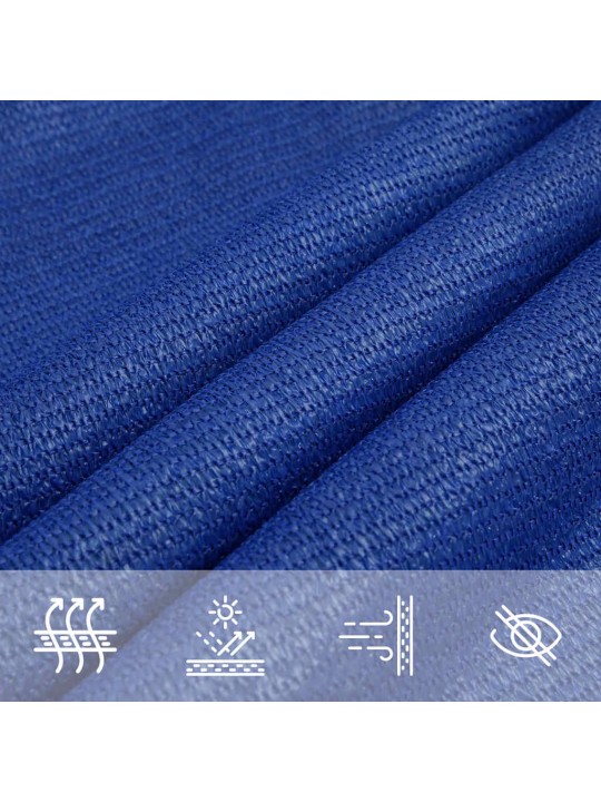 Saulessargs, 160 g/m², taisnstūra, zils, 3,5x4,5 m, hdpe