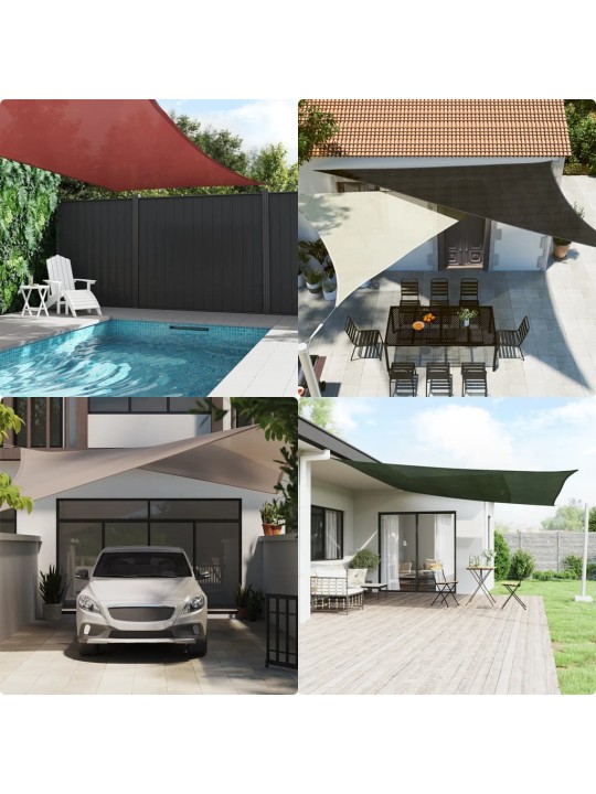 Saulessargs, 160 g/m², kvadrāta, dzeltens, 4x4 m, hdpe