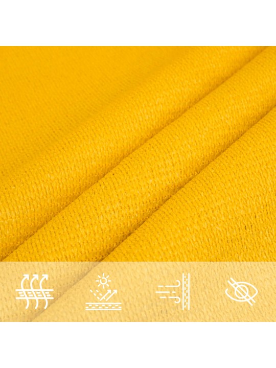 Saulessargs, 160 g/m², taisnstūra, dzeltens, 2x3,5 m, hdpe
