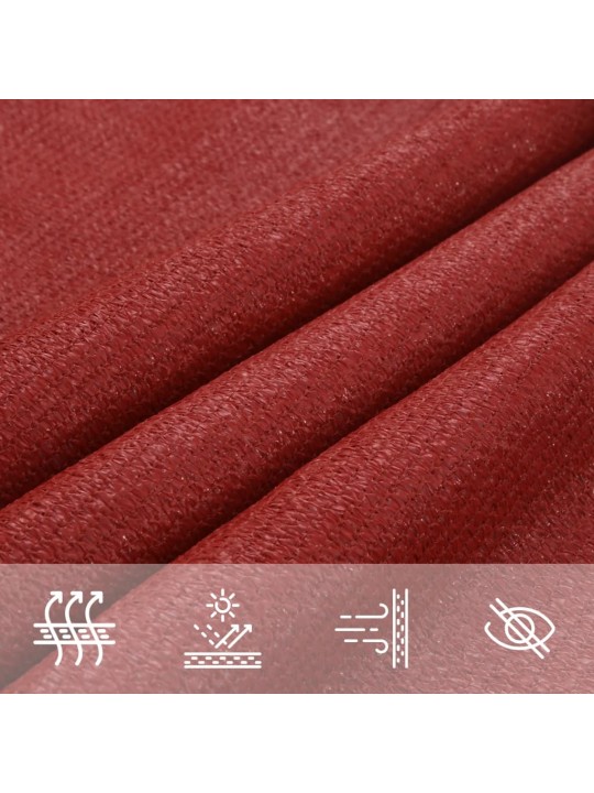 Saulessargs, 160 g/m², sarkans, 4x4 m, hdpe